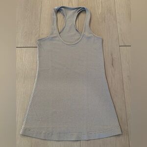 Lulu Lemon Tank. Size 2. Gray and white.